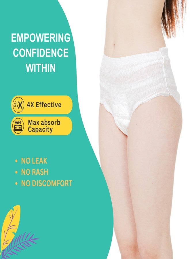 Caredone Disposable Period Panties for Women Leak Proof | 360° Protection | Overnight Comfort | Rash & Toxin Free | No Leakage | Seamless Fit | Period Panty for Heavy Flow. (3XL, 6-Disposable Period Panty) - Image 2